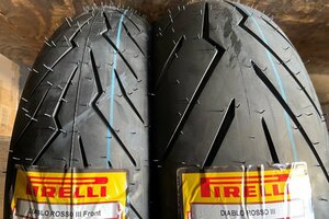 ☆前後セット 新品 国内正規品 DIABLO ROSSOⅢ ピレリ ディアブロ ロッソ3 110/70R17 54H & 140/70R17 66H　HONDA CBR250RR VTR250 などに