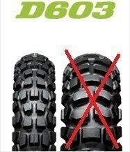 ☆製造年新しい　室内保管　ダンロップ　Buroro D603 　2.75-21 45P（前側）のみ　セロー250　XLR200R 　ＤＴ125　シェルパなどに