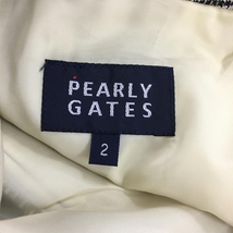 【美品】パーリーゲイツ スカート 黒×白 千鳥格子 内側インナパンツ レディース 2(L) ゴルフウェア PEARLY GATES_画像6