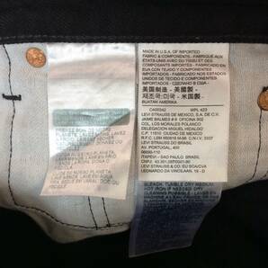 LEVI'S PREMIUM リーバイス プレミアム USA製 511 BigE デニムパンツ ジーンズ メンズ ブラック W31 (ma)の画像7