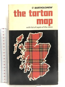 洋書 The tartan map Pictorial Map with list of septs of the clans BARTHOLOMEW