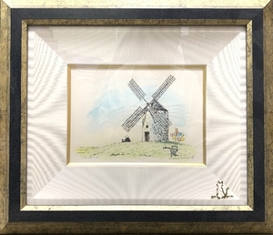 Art hand Auction Hand-signed Waisao Hasegawa Dear DX64/100 picture with frame Frame size 49 x 42 Signed on both sides of picture and frame, artwork, painting, others