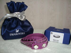 即決☆新品☆SWAROVSKI☆スワロフスキー☆Slake Purple Dot ブレスレット