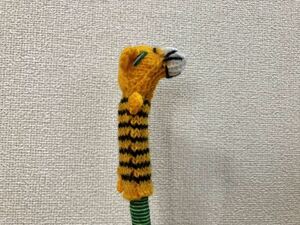 pe Roo production hand made pretty knitting wool. finger doll * tiger *