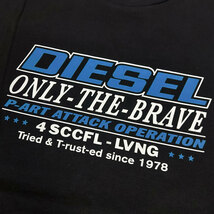 DIESEL ディーゼル 新品 半袖 Tシャツ A02970 RGRAI 9XX サイズL 黒 ブラック クルーネック 並行輸入品 クリックポストで送料無料_画像3