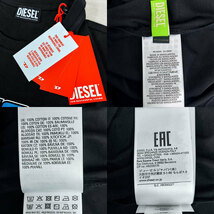 DIESEL ディーゼル 新品 半袖 Tシャツ A02970 RGRAI 9XX サイズL 黒 ブラック クルーネック 並行輸入品 クリックポストで送料無料_画像4