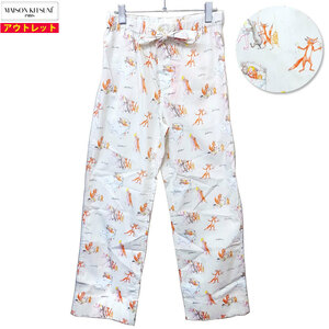 выход! Maison Fox JM01158WC4013 L Мужские хлопковые брюки Maison Knight Pajamas