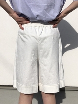 ジルサンダー （JIL SANDER） ロゴ コットン ハーフパンツ ショートパンツ ホワイト Mサイズ J22MU0103 ウェア メンズ（新品）_画像3