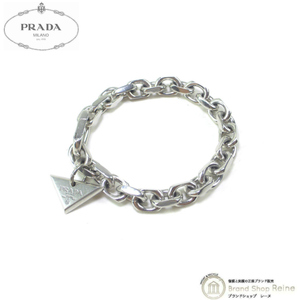  Prada (PRADA) цепь ювелирные изделия браслет серебряный 925 S размер 2JB315( б/у )