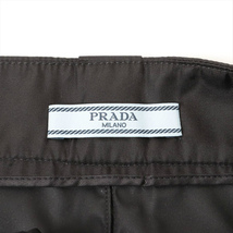 プラダ （PRADA） ナイロン ラップスカート トライアングルロゴ ひざ丈 #38 ブラック ウエア（中古）_画像5