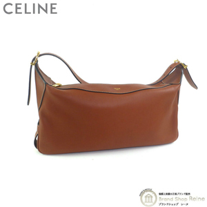 セリーヌ （CELINE） ミディアム ロミー サプルカーフ ハンド ショルダー バッグ 19744 タン（美品）中古