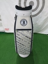 即決価格◇未使用品◇キャディバッグ◇BLUE TEE GOLF◇ネームプレートあり◇フード有り◇9in◇3.5kg◇ベージュ_画像2