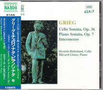 ◆送料無料◆グリーグ：ピアノ・ソナタ、チェロ・ソナタ 他～エイステイン・ビルケラン、ホヴァール・イムセ v6832_画像1