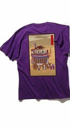 京都　FR2　撫子　祇園祭　狂兎色情兎 Icon T-shirtアイコンukiyo e Tシャツ2nd　Lサイズ 紫パープル