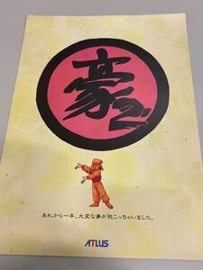 豪血寺一族2 チラシ　カタログ　フライヤー　パンフレット　正規品　即売　希少　レア