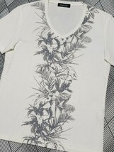 ☆TORNADO MART トルネードマート ボタニカル柄 花柄 カットソー 半袖Tシャツ Lsize オフホワイト☆_画像2