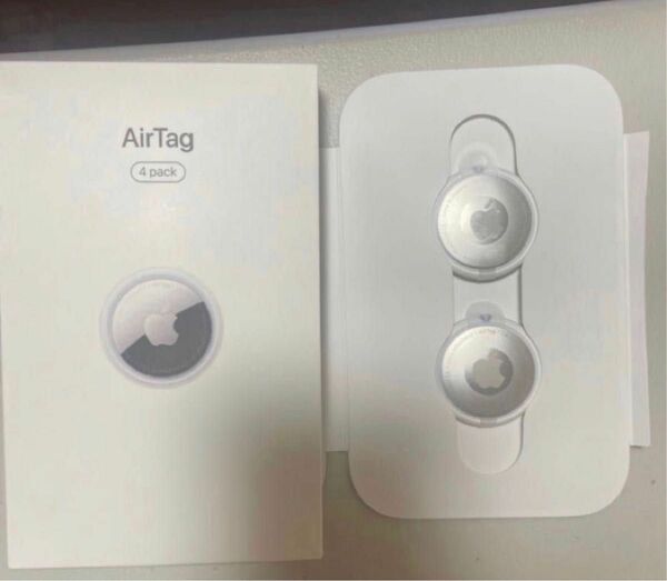 Apple AirTag 本体 2個 アップル エアタグ 新品未使用　箱付き　開封済み