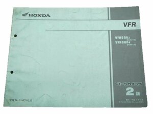 VFR800 パーツリスト 2版 ホンダ 正規 中古 バイク 整備書 RC46-115 130 2 車検 パーツカタログ 整備書