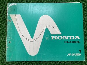 XL400R パーツリスト 1版 ホンダ 正規 中古 バイク 整備書 HONDA 愛車のお供に 車検 パーツカタログ 整備書