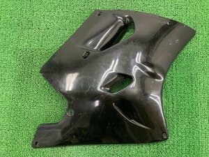 ZZ-R1100 サイドカウル 右 黒 55027-1136 カワサキ 純正 中古 バイク 部品 ZX1100D コケキズ無し 割れ欠け無し 修復素材に ペイント素材に