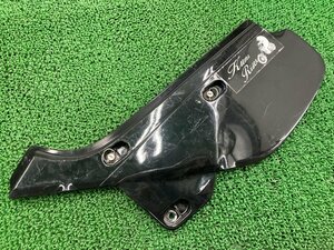 XR600R サイドカバー 左 黒 17220-MN1B-6700 ホンダ 純正 中古 バイク 部品 PE04 割れ欠け無し コケキズ無し 修復素材に ペイント素材に