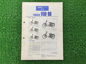V50 V50D V50ED V50B V80 サービスマニュアル 補足版 ヤマハ 正規 中古 バイク 整備書 1AJ 1AK 1AL 1AN 1HF