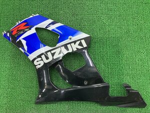 GSX-R1000 サイドカウル 左 青/黒 94481-18G スズキ 純正 中古 バイク 部品 GT75A 修復素材に ペイント素材に 車検 Genuine