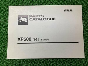 T-MAX パーツリスト ヤマハ 正規 中古 バイク 整備書 XP500 5GJ1 パーツカタログ 英語版 車検 パーツカタログ 整備書