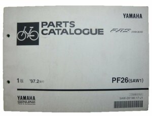 パス スタークロス パーツリスト 1版 ヤマハ 正規 中古 バイク 整備書 PF26 5AW1 5AW-001001～ XI 車検 パーツカタログ 整備書