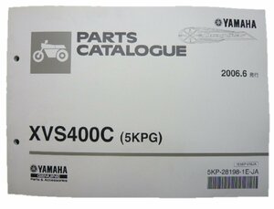 ドラッグスター400クラシック パーツリスト 1版 ヤマハ 正規 中古 バイク 整備書 XVS400C 5KPG VH01J VY