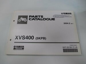 ドラッグスター400 パーツリスト 1版 ヤマハ 正規 中古 バイク 整備書 XVS400 5KPB VH01J wC 車検 パーツカタログ 整備書