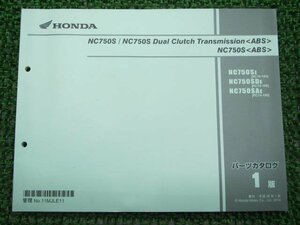 NC750S DCT パーツリスト 1版 ホンダ 正規 中古 バイク 整備書 RC70-100 MJL ka 車検 パーツカタログ 整備書