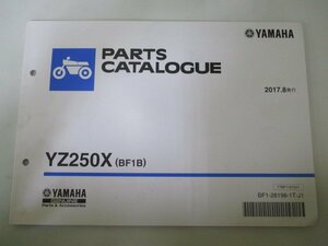 YZ250F パーツリスト 1版 ヤマハ 正規 中古 バイク 整備書 BF1B CG38C GC 車検 パーツカタログ 整備書