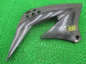 Dトラッカー125 KLX125 シュラウド 右 黒 49089-0085 カワサキ 純正 中古 バイク 部品 KLX125C KLX125D 割れ欠け無し そのまま使える