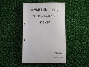 トリッカー サービスマニュアル ヤマハ 正規 中古 バイク 整備書 配線図有り Tricker XG250 B8C1 ms 車検 整備情報