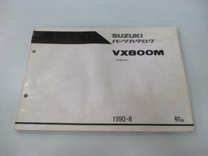 VX800 パーツリスト 1版 スズキ 正規 中古 バイク 整備書 VX800M VS51A-102866～ nN 車検 パーツカタログ 整備書