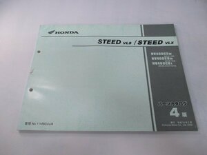 スティード400VLS スティード400VLX パーツリスト 4版 ホンダ 正規 中古 バイク 整備書 NC37-100 NC26-164 210～212 IP