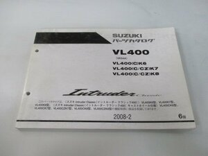 イントルーダークラシック400 パーツリスト 6版 スズキ 正規 中古 バイク 整備書 VK54A VL400 C K6 VL400 C