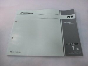 VFR800 パーツリスト 1版 ホンダ 正規 中古 バイク 整備書 RC46-115整備にどうぞ aQ 車検 パーツカタログ 整備書