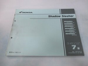 シャドウスラッシャー400 パーツリスト 7版 ホンダ 正規 中古 バイク 整備書 NV400DC NC40-100～160 ge 車検 パーツカタログ