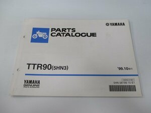 TTR90 パーツリスト ヤマハ 正規 中古 バイク 整備書 5HN3 CB03W 整備に de 車検 パーツカタログ 整備書