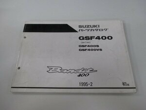 バンディット400 パーツリスト 1版 スズキ 正規 中古 バイク 整備書 GSF400 S VS GK7AA-100001～ zo 車検 パーツカタログ 整備書