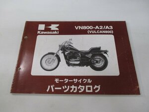 バルカン800 パーツリスト カワサキ 正規 中古 バイク 整備書 VN800-A2 A3 VN800AE VN800A VULCAN Hs 車検 パーツカタログ 整備書