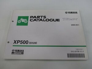 T-MAX パーツリスト 1版 ヤマハ 正規 中古 バイク 整備書 XP500 5VU9 SJ04J 整備に 車検 パーツカタログ 整備書