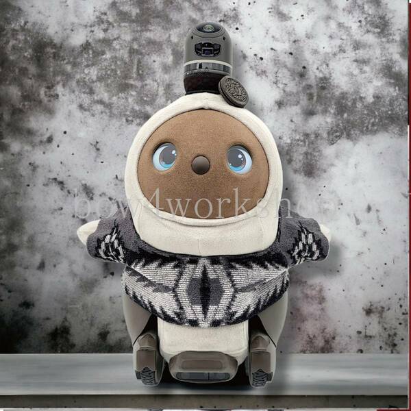 ラボット LOVOT ラボットの服ハンドメイド　ネイティブ柄ジャガードプルオーバー（ブラック）