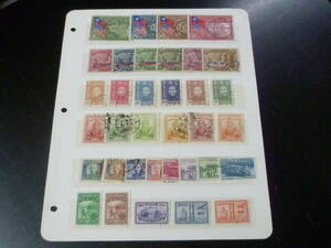 23L　A　№28　旧中国切手　1939-47年　各種　紀念　計35種　使用済・VF