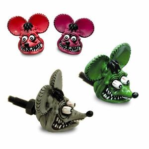 ムーンアイズ MOONEYES Rat Fink ヘッド ライセンス ボルト グリーン [RAF264GR] ラットフィンク ナンバーボルト