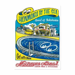 ムーンアイズ MOONEYES Honmoku by the Sea ステッカー [DM241] 本牧