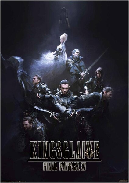 [[送料込 KINGSGLAIVE FINAL FANTASY XV 前売特典 キービジュアル A3メタリックポスター キングスグレイブ ファイナルファンタジー15 