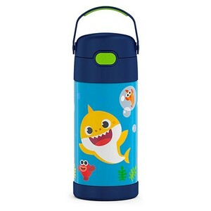 ベイビーシャーク 水筒 サーモス ストロー ステンレス 12oz 355ml F410 17887 THERMOS 保冷 BABYSHARK 子供 子ども こども グッズ 輸入